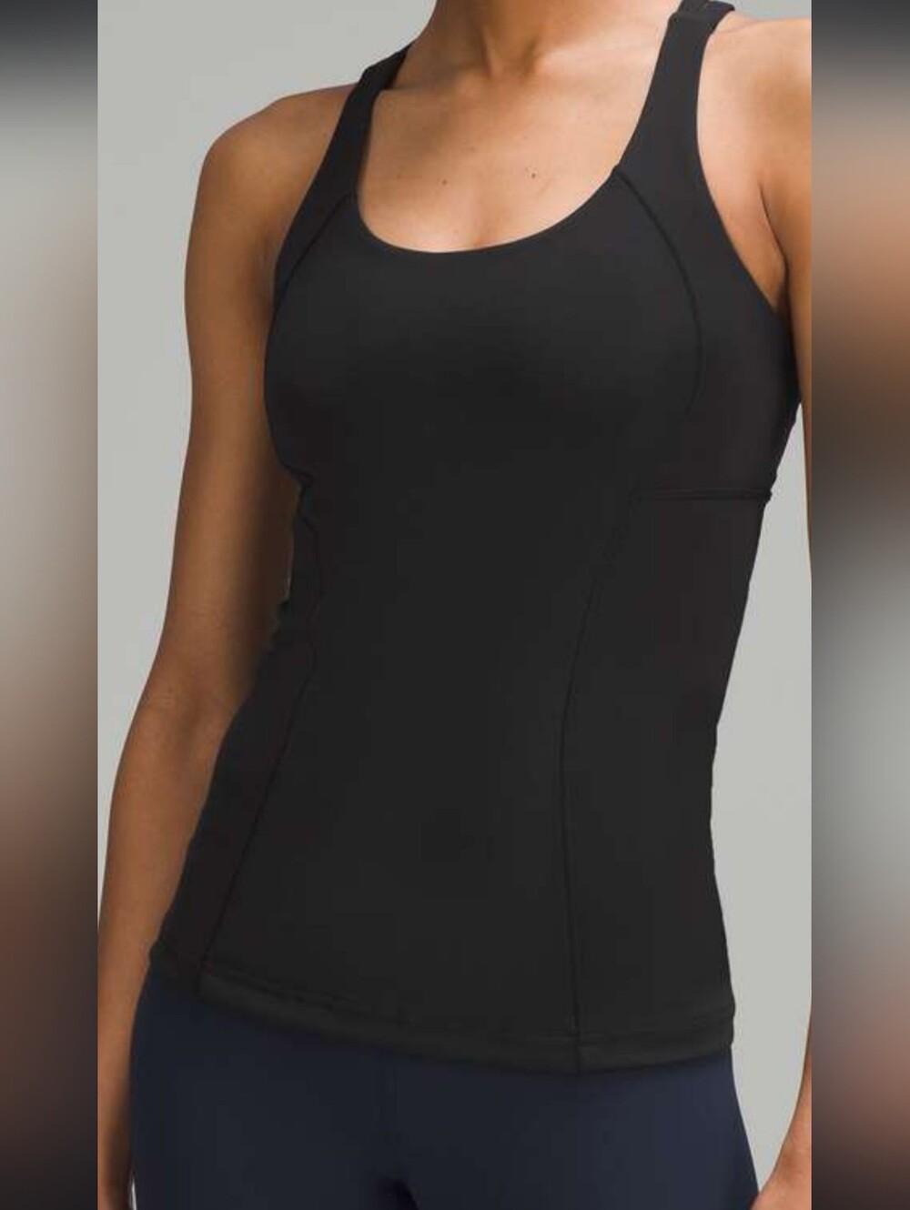 lululemon athletica Black Performance Scoop Tank